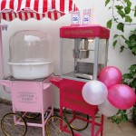 Candy floss and popcorn machines